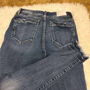 Buckle black ankle skinny